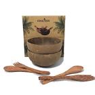 7426898208220 Handmade Natural Coconut Shell Artisan Gift Set Bowls