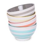 7466z9990000 Allasta Ceramic Striped Dip Bowls Set Of New All Asta
