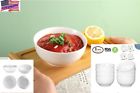 757347185012 Accguan Pcs Of White Porcelain Deep Bowl Set