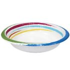77220 Nicole Home Collection Count Dinnerware Paper Bowl Brushstrokes 021111186919