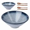 782905034242 Lareina Large Ceramic Ramen Bowls Sets Pcs Oz