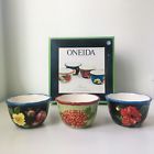 7936300519 Oneida Arosa Dipping Dip Bowls Floral Design Susan Zulauf Ramekins
