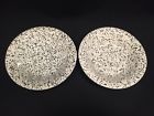 8 Black Bowls " Soup 1 2 Pier Set Imports 3 Italy White Spatter