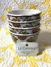 098algr 810266026337 Le Cadeaux Allegra Red Melamine Dessert Bowls Set