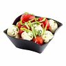 818247012829 Restaurantware Black Plastic Bowl Aqua Wavy Ounce Premium