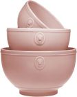 7864606 81899 Home Essentials Set Of Earthenware Lions Head Pink 786460818996