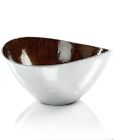 822919733417 Simply Designz Nib Serveware Amber Brown Organic Salad Bowl 12 822919723418