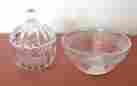 823723 833861 Gorham Small Canister Crystal Beaded Glass Bowl