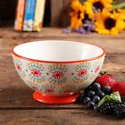 82714.04r The Pioneer Woman Flea Market 6 Decorated Footed Bowls Set Of 4 Soup Cereal New
