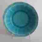 6719454 83881 Artistic Accents Crackled Glass Turquoise Aqua Stoneware Soup Cereal Bowls Set 4 671945838814