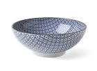 845332089947 Miya Blue White Donburi Ramen Bowl Mosaic Design