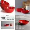 8541919416 Porcelain Bowls Oz For Cereal Salad Desserts Set Of Red