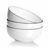 8541921522 Salad Bowl Soup Bowls Ounce Big Stackable Round White Fine