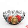 86710cat Fruit Black Bowl Diversified Shapes Flowers Spectrum