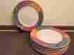 8723 Rhythm Misono Pattern Set Of 7 Dinner Plates 10 5 8