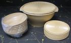 890-11 880-3 Tupperware New Vintage Gold Salad Bowl Set Nos