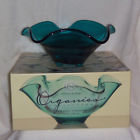 882864420589 Lenox New Organics Collection Turquoise Low Bowl Crystal