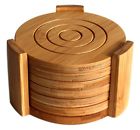 8833 Esk Collection Bamboo Coaster Set 789398579281