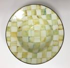 89220-140 Authentic Parchment Check Enamel Serving Bowl New