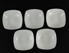 904713 White Lot Bleu ... Square Cordon 5 Bowls Cereal Soup