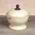 91128-160 Grazia Covered Bowl The Gg Collection Cream Ceramic Small Candy Nuts Sauces Soup