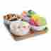 Rwc0032 92746 Restaurantware Porcelain Coppa Bowl Quadruplets Set In 7x7 Inches Bamboo Tray 1 Count 818247017374