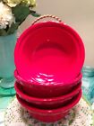 93-pd13 1 4 Safe Heat Red Scalloped Bowls True Chantal 5 Edge " Handcrafted 2