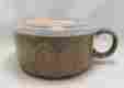93114 Souper Boston Warehouse Trading Corp Brown Tribal Print Microwave Soup Coffee Mug Bowl 5-1 2 Steam Lid