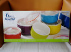 977292 Signature Housewares Piece Bowl Set Lids Colorful Stoneware 020211035110