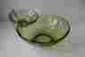 A-3213 Chip Hazelware Vintage Avacado Green N Dip Set 3-pc Bowls W Box Usa