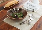 460b004 Acorn Mango Serving Wood Kitchen Pine Pie Mud Bowl Cone Holiday