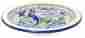 Af-04 Serving Bowl Le Souk Ceramique New Small With Aqua Fish Design 807731210407