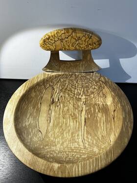 Alaska Wooden Arts 799422646407 Alaskan Ulu Birch Wood Bowl Set By John Norton - Made In Signed 2018