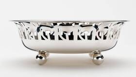 Alessi 003299009510 Josef Hoffmann Ftrosenschaleft Silver Plated Bowl By Peter Arnell And Ted Pickford