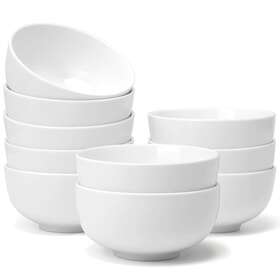 Amhomel 758277685221 Ceramic Ice Cream Dessert Bowls Cereal Set Of 10 Porcelain Soup