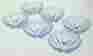 An-5500 6 Dynasty New Translucent Blue Glass Floral 4 3 Bowls Piece Set 8801875155060
