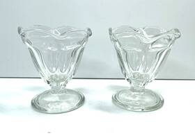 77912 Anchor Hocking Footed Sherbet/dessert Dish Glass 4.5-ounce Set Of 2
