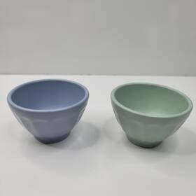 62210943 Anthropologie Mini Matte Latte Bowls Earthenware 3.5 Oz. Set Of 2