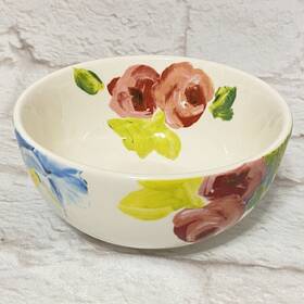 I46745386 Anthropologie Anais Bowl 6 Inch Floral Flowers Spring Pattern