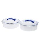 Hpr140190 Appetizer Carrier Lock Dessert 4-piece Clear Handle