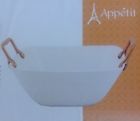 Apsqbowl12 Appetit Inch Porcelain Bowl Copper Edition Handles Rose 041979204129