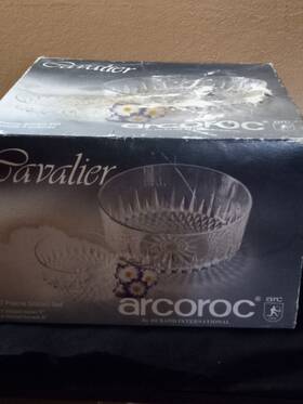 Arcoroc 026102506240 Cavalier Tempered 7-pc Salad Service Set