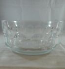 Arcoroc France Cristal Petale Clear Thumbprint Serving Bowl