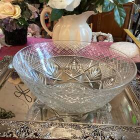 Shu9 Arcoroc Luminarc Antique Salad Bowl 10 Inch Clear Glass Jg Durand Diamond