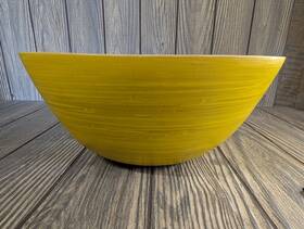 Avocango 096444411960 Bamboo Yellow Bowl