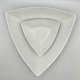 B Smith 727870293652 B. With Style 2 Tier Porcelain Chip And Dip Set