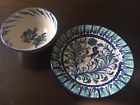 B00h1u8s7y Unbranded Ceramic Bowl And Platter Hand Painted From Able To