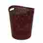 Ba566 Ybm Home Oval Rattan Style Plastic Waste Basket