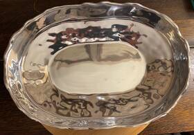 6075 Beatriz Ball Large Dakota Silver Salad Bowl