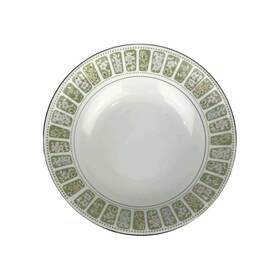 6155 Berkeley House Fine China Spring Time Vegetable Serving Bowl 9 Inch Green White